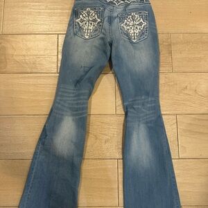 Women's Blue Embellished Jeans size 25